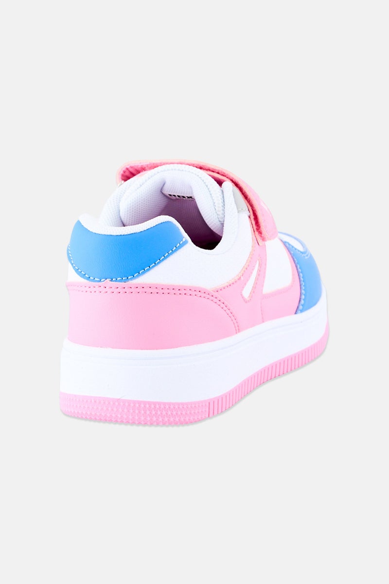 RBX Kids Girl Brand Logo Velcro Outdoor Shoes, Multicolor - Image 2