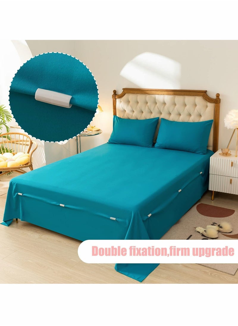 Y&D Bed Sheet Clip Fasteners Holder Non- Slip Elastic Mattress Corner Clips for Full Size (24pcs, White)  - Image 3