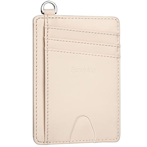 EcoVision Slim Minimalist Front Pocket Wallet, RFID Blocking Credit Card Holder Wallet with Detachable D-Shackle for Men Women - Image 1