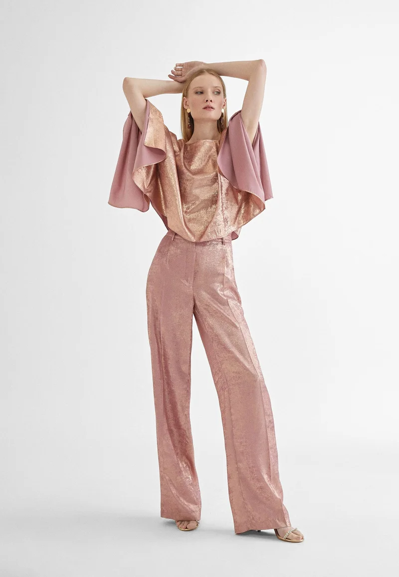 Lola Casademunt Short lurex cape