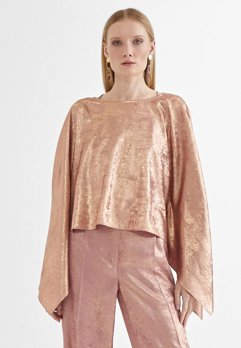 Lola Casademunt Short lurex cape