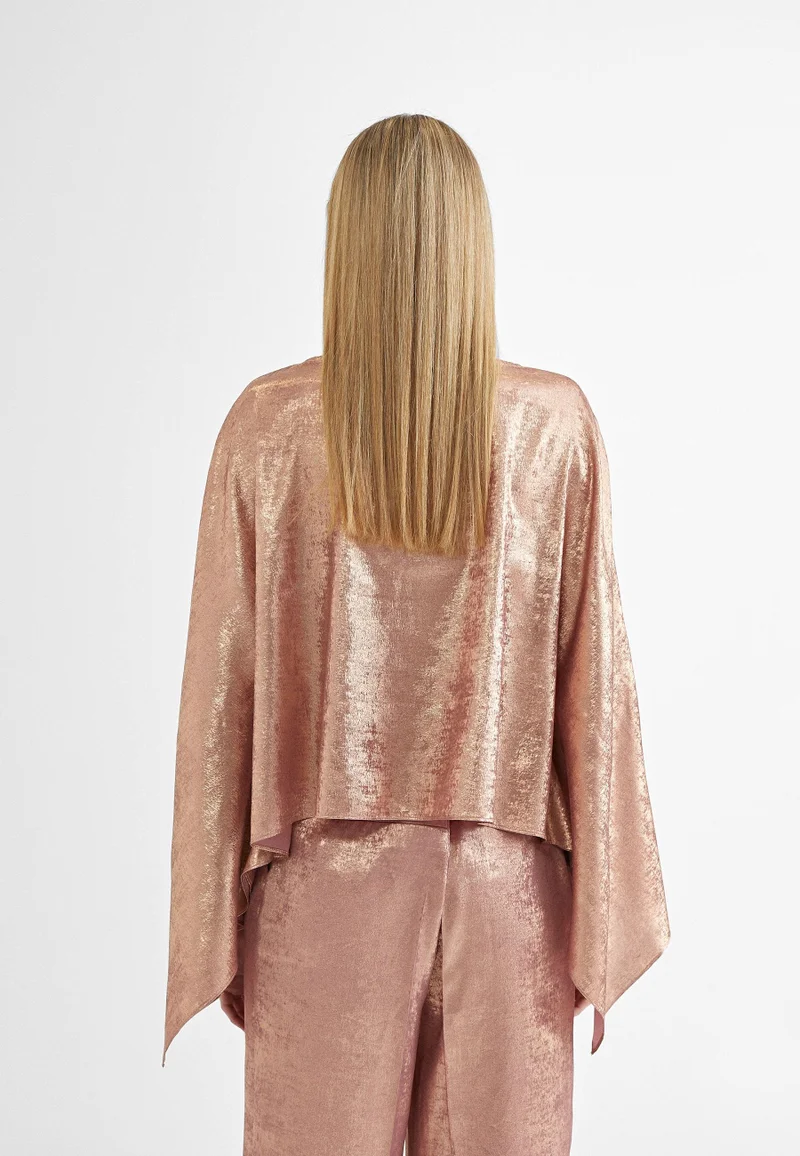 Lola Casademunt Short lurex cape