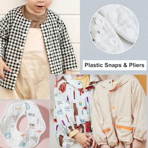 TmppDeco Plastic Snaps with Snap Pliers, 460 Sets 24-Colors Snap Buttons for Sewing, Snap Fasteners Kit for Sewing, Clothing, Crafting - Image 4