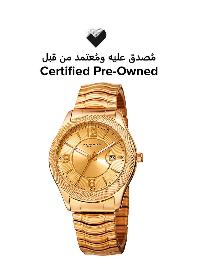 Akribos XXIV Certified Pre Owned - Stainless Steel Analog Watch AK946YG  - Image 1
