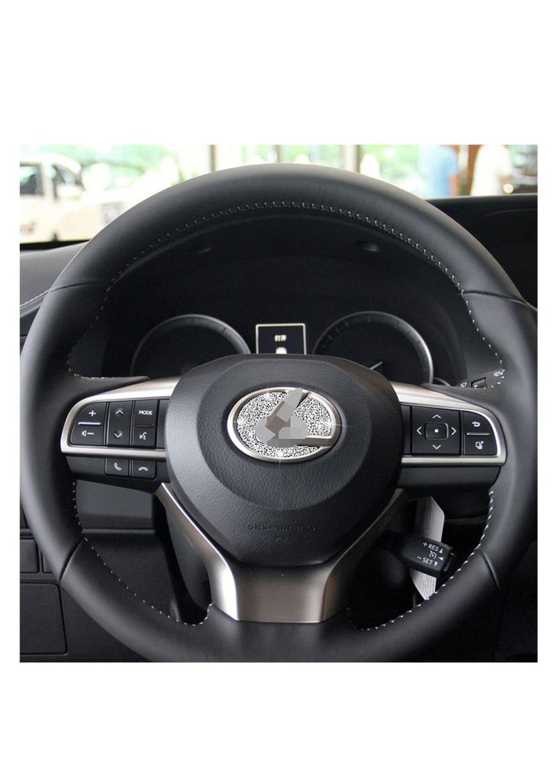 Y&D Bling Steering Wheel Logo Caps Compatible with for Lexus DIY Diamond Crystal Emblem Accessories Interior Decorations Women Lexus Before 2014（Small） - Image 5