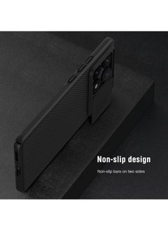 نيلكين جراب هاتف Xiaomi Poco X6 Pro مقاوم للصدمات، غطاء منزلق لحماية عدسة الكاميرا، غطاء خلفي للهاتف المحمول مضاد لبصمات الأصابع  - Image 4