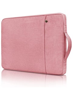 Generic 13.3 Inch Laptop Sleeve Case Compatible with MacBook Pro 14 M1 A2442,13" MacBook Air/Pro,13.3" Chromebook Notebook, Handbag with Handle Front Pocket Briefcase Polyester Waterproof Bag, Pink  - Image 1