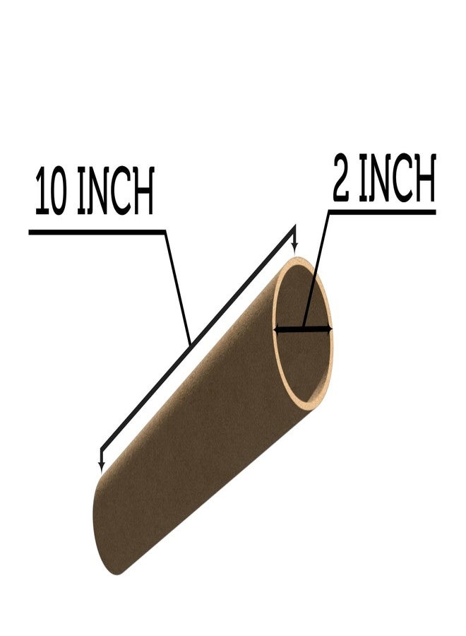 WallDesign Multipurpose Hard Paper 3mm Thick Tube with End Caps (2 inch dia x 10 inch long) – Storage of Art, Prints, Shipping Rolled Items (6 Tubes) - Image 2