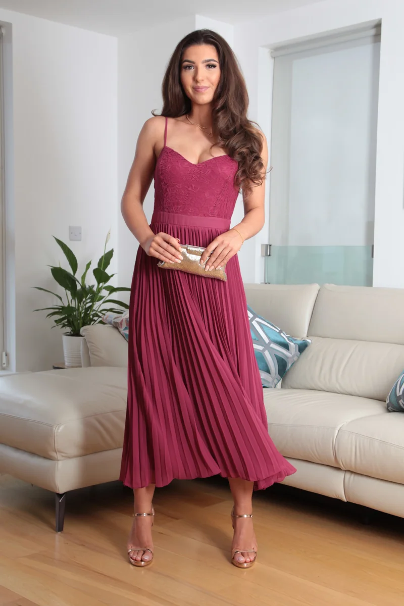 ثانية مزدوجة فستان دانتيل مكشكش بأشرطة