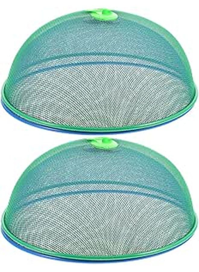 4Pcs 30cm Metal Mesh Food Cover Dome Set For Kitchen Outdoor Picnic Dustproof - Image 1