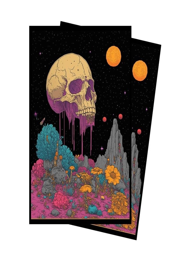 Paramint Psychedelic Skull 1 MTG Card Sleeves (Smooth) - 104 Count Standard Size TCG Sleeves - Compatible with Magic The Gathering - Double Sleeving - Original Art Design, Premium Protection - Image 1