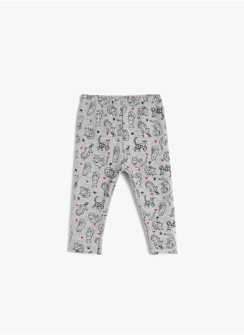 KOTON Animal Printed Leggings