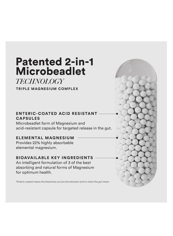 WELLBEING NUTRITION Triple Magnesium Complex 1000 mg Chelated Magnesium Glycinate, Citrate & Threonate| For Sleep, Cramps, Recovery, Nerve & Muscle Function, Clinically Proven, 60 Capsules - Image 3