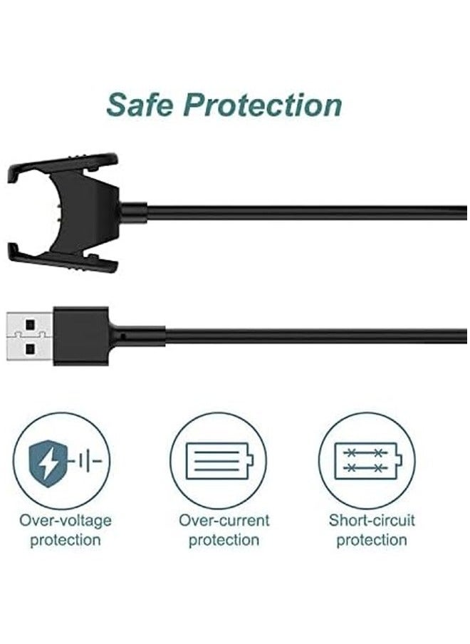 Y&D - Charger for Fitbit Charge 4, Replacement USB Charging Cable Cord Dock Adapter 4 Fitness Wristband (2Pack, 1m/3.3ft) - Image 1