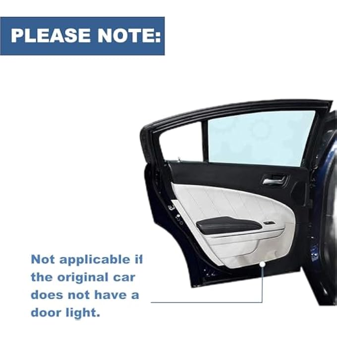 KASTWAVE Led Car Door Logo Light Courtesy Projector Laser Welcome Lights Ghost Shadow Logo Light Accessories No Need Wire The Replacement Compatible For A C E Glc Gls Series Class 4 Pack - Image 5