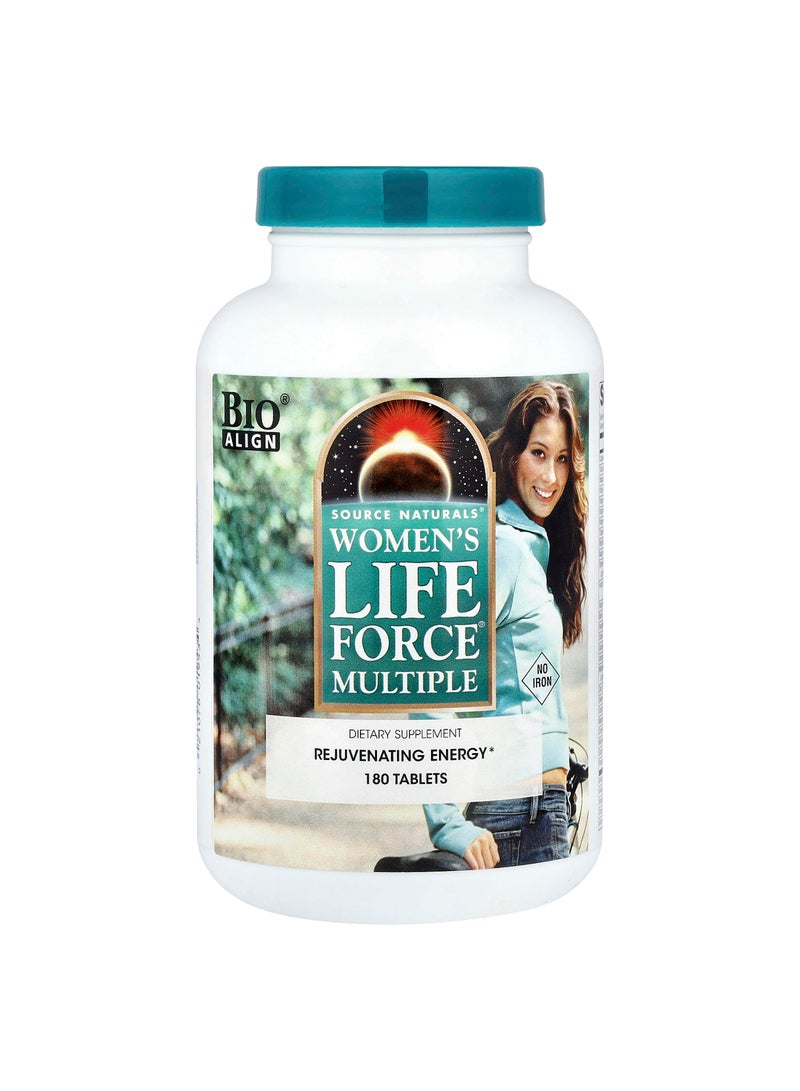 Women's Life Force® Multiple, No Iron, 180 Tablets
