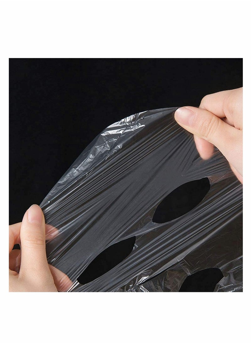 Generic 400Pcs DIY Facial Sheet Plastic Disposable Spa Skin Care Pre-cut Facial Paper Sheet Film for Home and Salon Clear  - Image 4