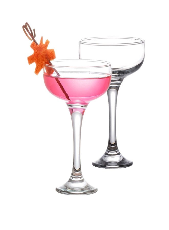 the mask el turko Martini Glasses, Champagne Cocktail Glasses, Elegant Coupe Cocktail Glasses, Long Stem Glassware (2 Pcs) - Image 1