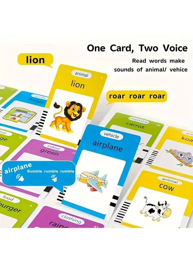 Blue Rechargeable English Word Learning Toy With 112 Flash Cards 224 Words Educational Gift - Image 4