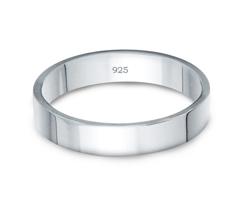 Parnika 925 Classic Unisex Band Finger Ring in Pure 92.5 Sterling Silver | Gift for him her | Chandi Ring | Thumb Ring | (10) - Image 5