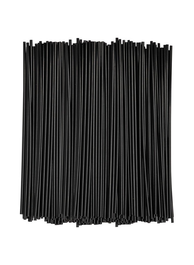 Comfy Package [1000 Count] 7 Inch Coffee Stirrers, Cocktail Straws - Disposable Plastic Sip Stir Sticks - Black - Image 1