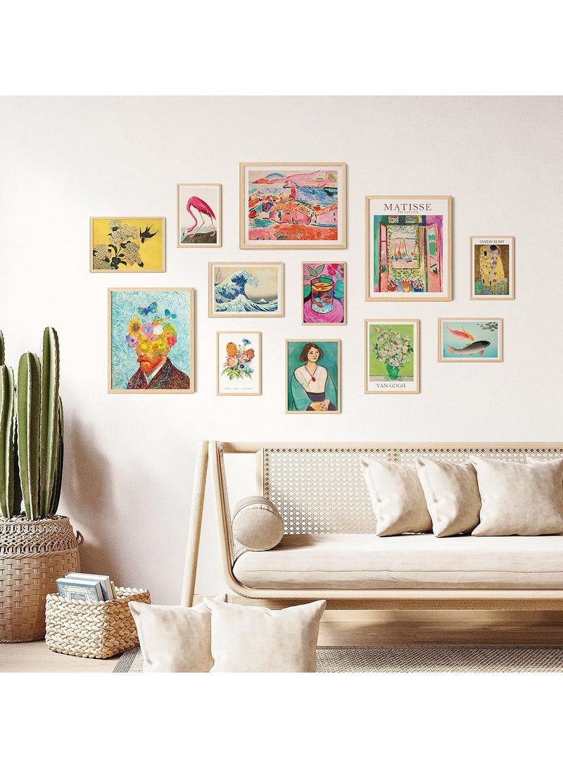 Today Idea Colorful Eclectic Decor - Maximalist Decor, Eclectic Home Decor, Eclectic Wall Decor, Funky Eclectic Gallery Wall Art Prints for Bedroom, Famous Artist Painting Pictures (UNFRAMED) - Image 2