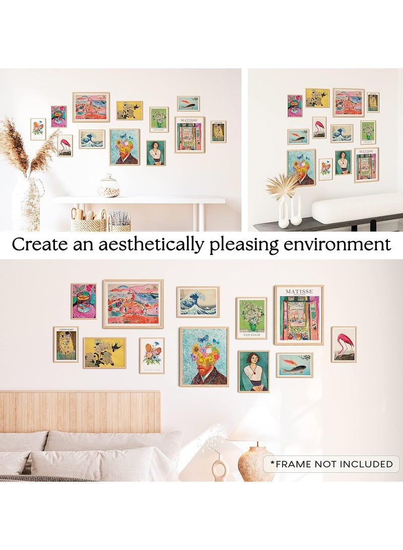 Today Idea Colorful Eclectic Decor - Maximalist Decor, Eclectic Home Decor, Eclectic Wall Decor, Funky Eclectic Gallery Wall Art Prints for Bedroom, Famous Artist Painting Pictures (UNFRAMED) - Image 4