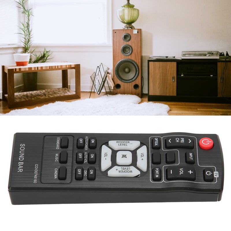 Universal Soundbar Remote Control: No Programming Required - Durable ABS Replacement Remote for LG Bluetooth Sound System COV30748164, COV30748128, COV30748160 - Image 2