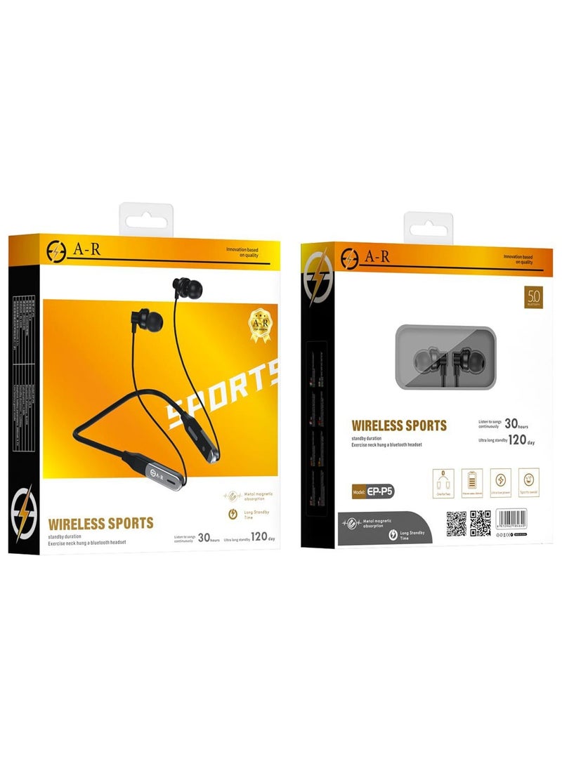 إيه آر سماعة بلوتوث A-R EP P5 - أسود