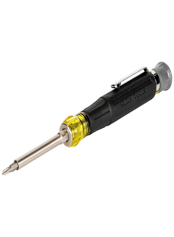 Klein Tools 32600P Mini Precision Screwdriver with Pocket Clip, 13-in-1 Magnetic All-Purpose Driver with Nut Drivers, Phillips, Slotted, and TORX Tips - Image 1