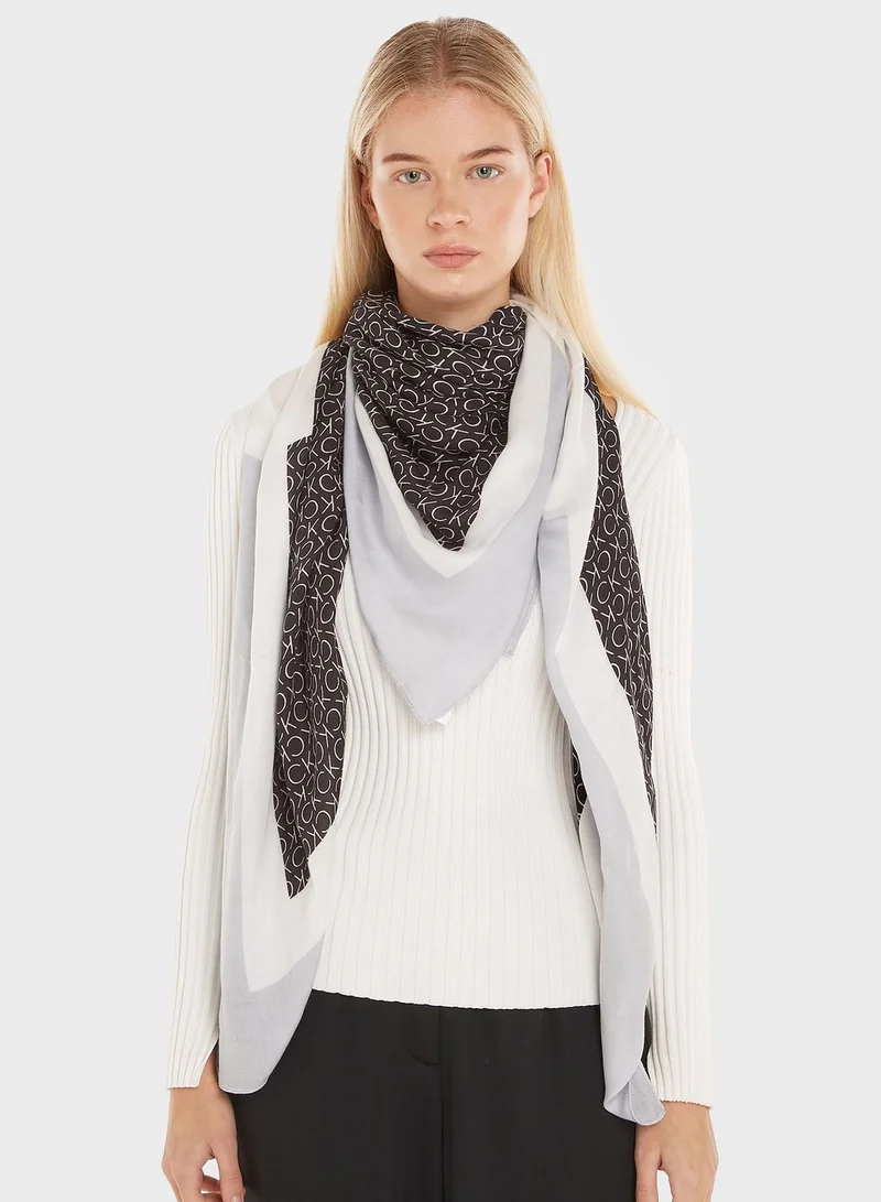 CALVIN KLEIN Geo Minimal Scarf