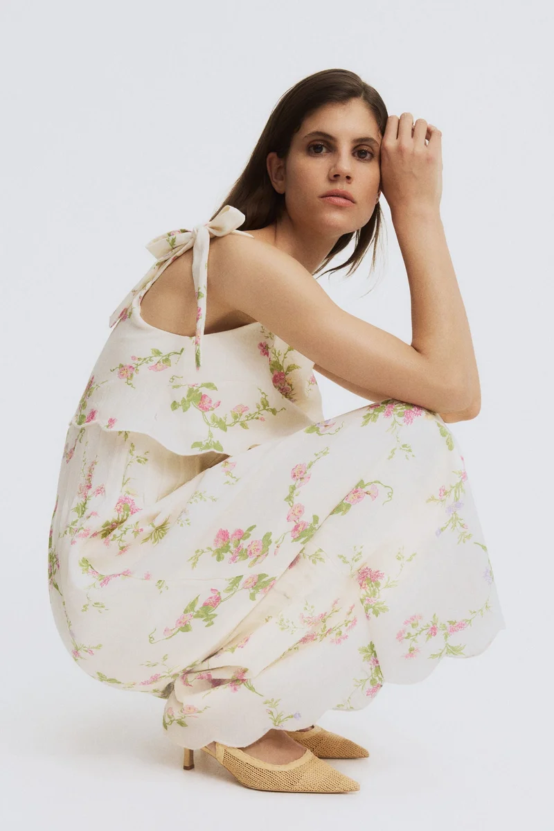 H&M  MAMA Tie-strap nursing dress for Women | Best Price UAE