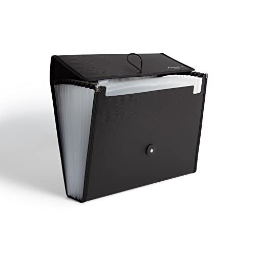 U Brands 13Pocket Fashion Performance Expandable File Folder Black - Image 3