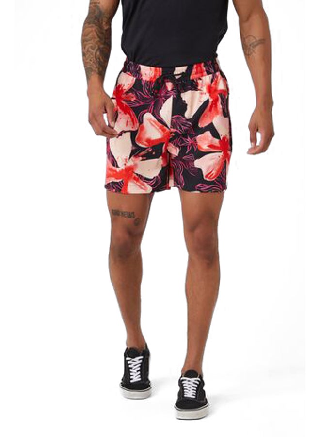 FOREVER 21 Floral Print Swim Trunks - Image 1