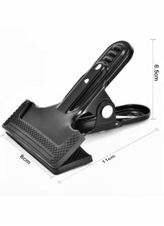 SYOSI Backdrop clips, 6 Pack Spring Clamps Heavy Duty Photography Background Clips with Protective rubber, large backdrop clamps for backdrop stand, Photo Studio,Adjustable Background Stand  - Image 3