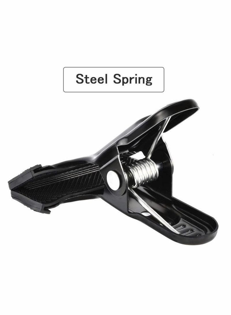 SYOSI Backdrop clips, 6 Pack Spring Clamps Heavy Duty Photography Background Clips with Protective rubber, large backdrop clamps for backdrop stand, Photo Studio,Adjustable Background Stand  - Image 2