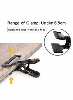 SYOSI Backdrop clips, 6 Pack Spring Clamps Heavy Duty Photography Background Clips with Protective rubber, large backdrop clamps for backdrop stand, Photo Studio,Adjustable Background Stand  - Image 5