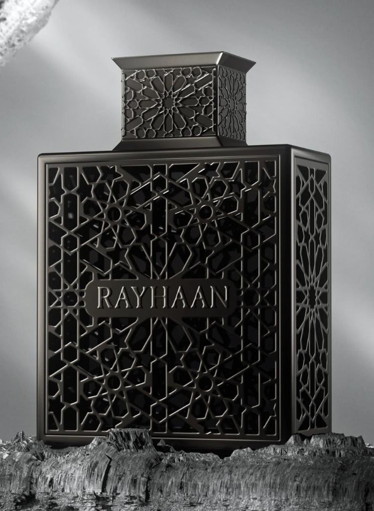 Rayhaan Obsidian For Him Eau De Parfum 100ml Woody Leather Long Lasting Perfume for Men - Image 3