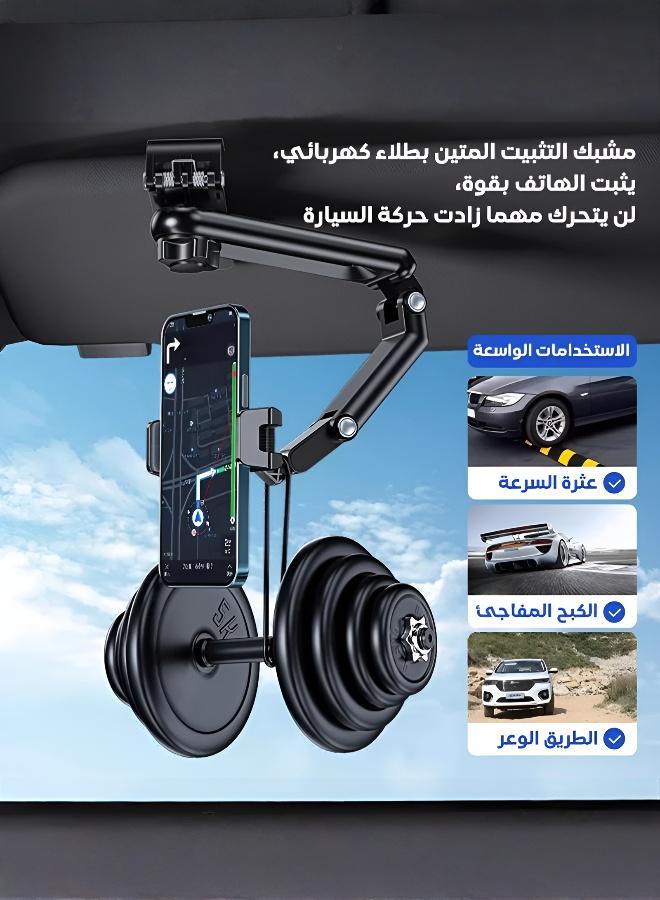 Flexible  Multi-Purpose Car Sunshade with Strong Phone Holder - Image 2
