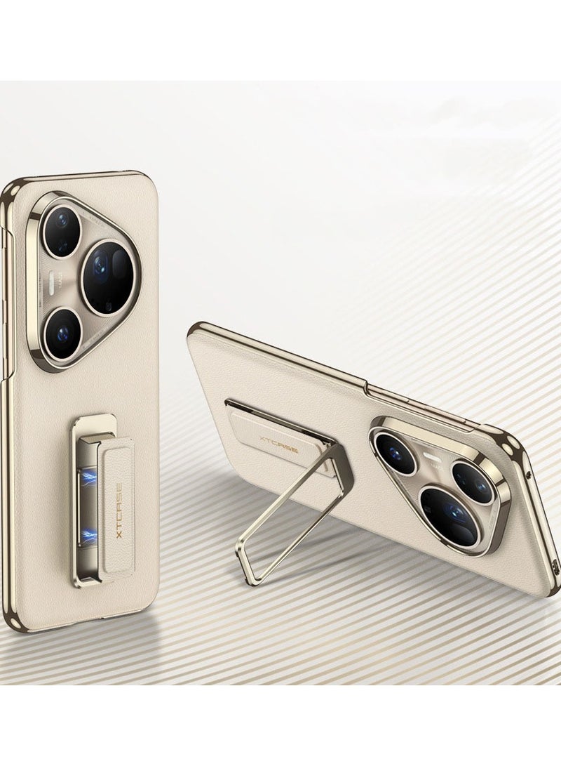 general Premium Leather Protective Case for Huawei P80 Ultra: Adjustable Stand & Magnetic Hinge Protection, Protective Leather Case - Image 1