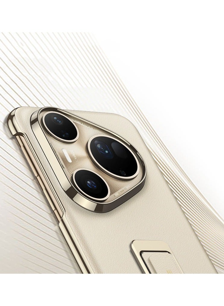 general Premium Leather Protective Case for Huawei P80 Ultra: Adjustable Stand & Magnetic Hinge Protection, Protective Leather Case - Image 2