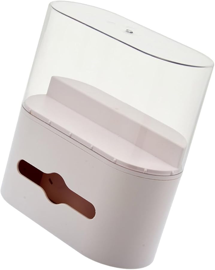 صندوق مناديل أبيض حديث مع تخزين مخزن ومنظم للتحكم عن بعد لديكور غرفة المعيشة - Image 1