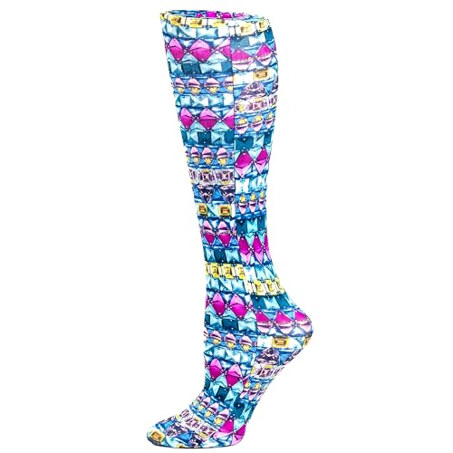 Celeste Stein Therapeutic Compression Socks, Emerald Dazzle, 8-15 mmHg, Mild, Multi, 0.6 Ounce - Image 1