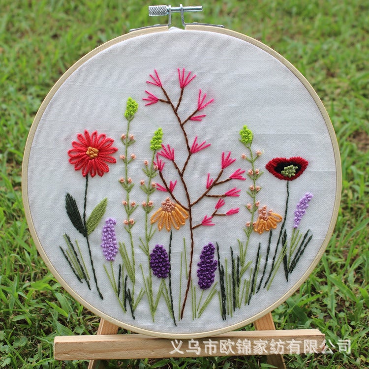 Embroider Diy Handmade Material Package Fragrant Florals And Florals Series European Embroider Needle And Thread Set - Image 2