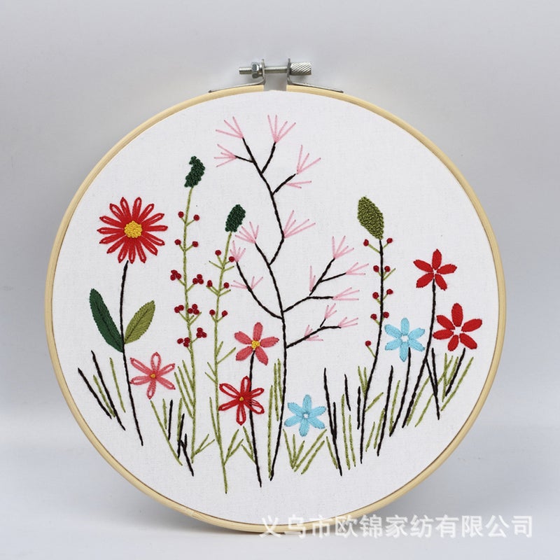 Embroider Diy Handmade Material Package Fragrant Florals And Florals Series European Embroider Needle And Thread Set - Image 3