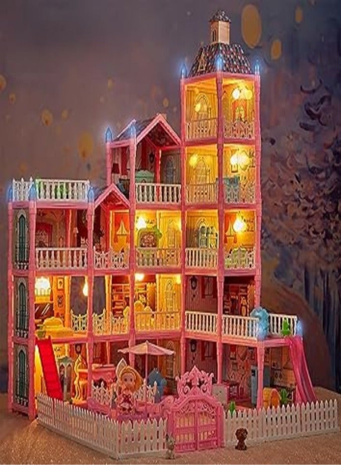 Dream Palace Toy for Girls with Furniture and Multi-Role Rooms 374 Pieces  - Image 5