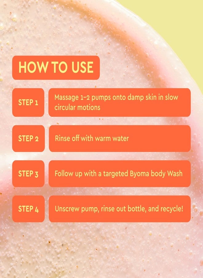 BYOMA بويما مقشر الجسم المهدئ - للبثور والبشرة الخشنة - مقشر الجسم المقشر مع PHA و بانثينول - يستعيد حاجز البشرة ويهدئ الالتهابات - 10.14 أونصة سائلة - Image 5