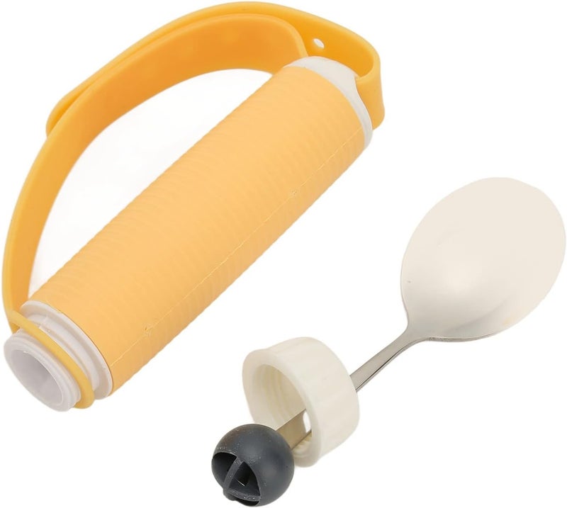 klarako Special Supplies Adaptive Utensils, Eating Aids Spoon Easy Grip Safe Stainless Steel Eating Aids Spoon Tableware Adaptive Utensils - Image 2