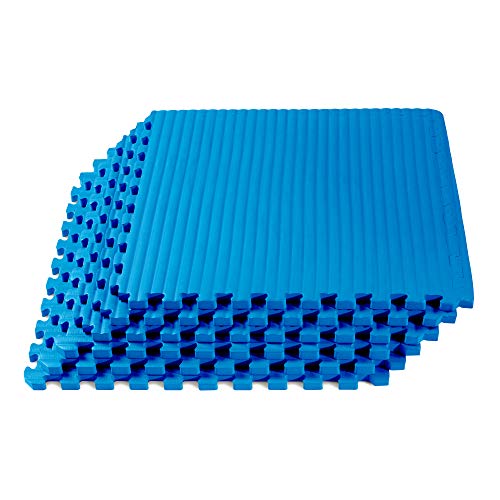 We Sell Mats سجاد تمارين فنون القتال بسماكة 3/4 بوصة من وي سيل ماتس، نمط تاتامي، بلاط أرضيات متشابك لصالة الألعاب الرياضية المنزلية، MMA، سجادات مضادة للإرهاق، 24 بوصة × 24 بوصة - Image 1