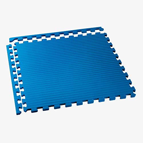 We Sell Mats سجاد تمارين فنون القتال بسماكة 3/4 بوصة من وي سيل ماتس، نمط تاتامي، بلاط أرضيات متشابك لصالة الألعاب الرياضية المنزلية، MMA، سجادات مضادة للإرهاق، 24 بوصة × 24 بوصة - Image 4